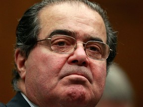 U.S. Supreme Court Justice Antonin Scalia testifies before a House Judiciary Commercial and Administrative Law Subcommittee hearing on The Administrative Conference of the United States on Capitol Hill in Washington in this May 20, 2010 file photo. REUTERS/Kevin Lamarque/Files