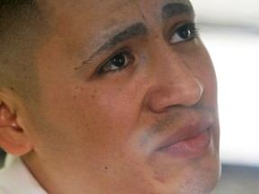 This Jan. 27, 2016 photo shows Jaime Arellano during an interview in the visitor's room at the Wynne Unit of the Texas prison system in Huntsville, Texas. (AP Photo/Pat Sullivan)