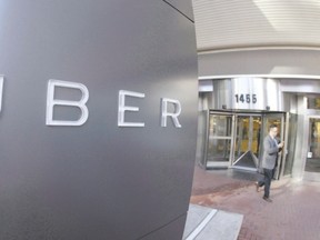 The headquarters of Uber in San Francisco, Calif.