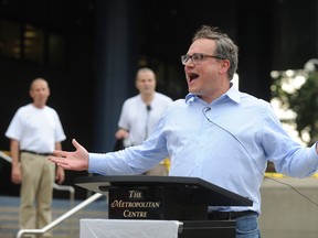 Ezra Levant and his Rebel media colleagues are locked in a journalistic battle with Alberta's NDP. (POSTMEDIA NETWORK/File)