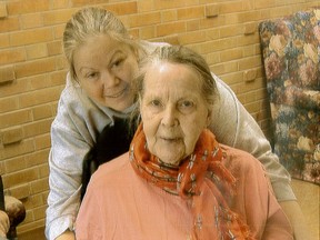 Donna Elphick and her mother, Frances, are still close. Elphick’s intuition has helped her through the process. (Contributed photo)