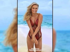 Tennis star Caroline Wozniacki poses “wearing” nothing but paint for Sports Illustrated.