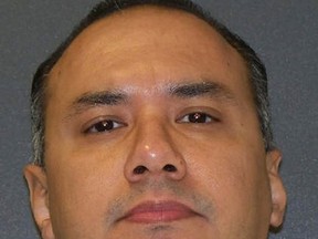 Gustavo Garcia, 43, who has spent more than half of his life on death row, is shown in this booking photo provided by the Texas Department of Criminal Justice in Huntsville, Texas February 2, 2016.      (REUTERS/Texas Dept. of Criminal Justice/Handout via Reuters)