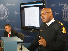 Toronto Police Chief Mark Saunders unveils a new website aimed at solving cold case homicides Wednesday, Feb. 17, 2016. (Chris Doucette/Toronto Sun)