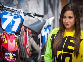 Ami Houde, Manitoba’s most accomplished women’s motocross champion, will be joining the fight against prostate cancer as one of four celebrity ride captains for the eighth annual Manitoba Motorcycle Ride for Dad on May 28. (SUPPLIED PHOTO)