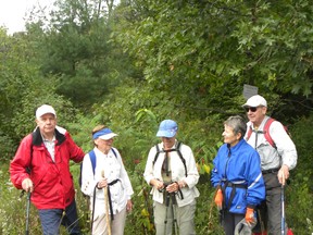 Hikers begin their trek along the Ausable Hiking Trail in 2015. Members of the Lambton Outdoor Club want to reintroduce the public to the historic trail, partly to save it, as club members say the trail hasn't been well-used in recent years. (Submitted photo)