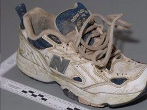 This "New Balance" Running Shoe was found May 22, 2008 on Kirkland Island, near Richmond, B.C. (THE CANADIAN PRESS/ho-RCMP)