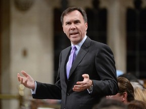 Finance Minister Bill Morneau answers a question during Question Period in the House of Commons on Parliament Hill in Ottawa, on Thursday, Feb.4, 2016. THE CANADIAN PRESS.Adrian Wyld