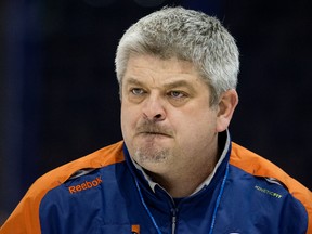 Oilers Todd McLellan changed line combinations on Wednesday but said he hasn't decided whether they would stay changed for Thursday's game against the Wild. (David Bloom)