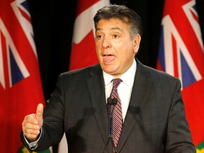 Ontario Finance Minister Charles Sousa speaks to media on  Feb. 16, 2016 after revealing he will release the Ontario 2016 budget on Feb. 25. (Michael Peake/Toronto Sun)