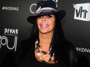 FILE - In this Dec. 18, 2011, file photo, Angela Raiola, better known as Big Ang, arrives at "Vh1 Divas Celebrates Soul" in New York.  (AP Photo/Charles Sykes, File)