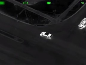York Regional Police released video shot from their helicopter of an alleged drunk driver trying to make a getaway after being found asleep at the wheel.