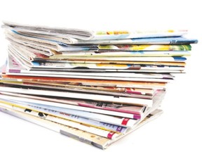 Too many magazines stacked beside a favourite reading chair? Recycle them.