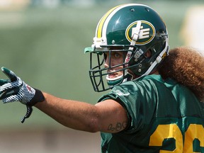 Eskimos GM Ed Hervey has said he's eager to re-sign Aaron Grymes if he can't crack an NFL lineup. (Ian Kucerak)