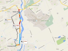 Prince of Wales Drive was closed Friday morning for a police operation. GOOGLE MAPS