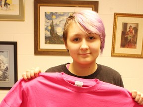 Students at schools throughout the tri-area will be putting on their pink shirts on Feb. 24 in a stance against bullying. - File photo