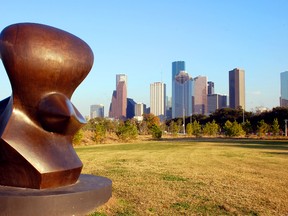 The view of Houston’s skyline from Buffalo Bayou Park. STEVE MacNAULL/Special to Postmedia Network
