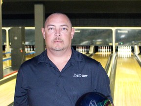 Sarnia native Jim Lapointe bowled back-to-back perfect games during a men's league Feb. 11 at Marcin Bowl in Point Edward. His combined score of 845 was also a personal best. Terry Bridge/Sarnia Observer/Postmedia Network