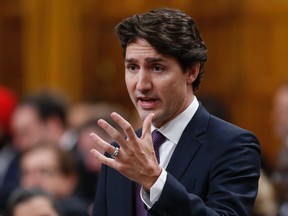 Prime Minister Justin Trudeau speaks during Question Period in the House of Commons on Parliament Hill in Ottawa, February 18, 2016. (REUTERS/Chris Wattie)