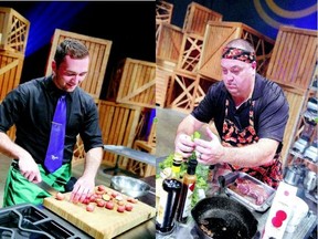 Mike Johnson, left, a fourth-year business and politics student at Western, likes to experiment with flavours and new dishes. Sean Hickey, right, a 47-year-old father of four, is looking to rekindle his dream of becoming a chef.