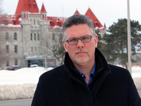 Jason Godin, national vice-president of the Union of Canadian Correctional Officers. (Steph Crosier/The Whig-Standard)