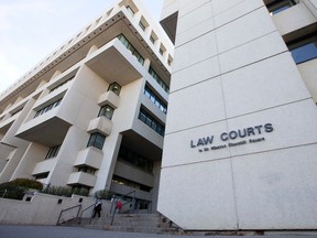 The exterior of the Law Courts building, in Edmonton Alta. on Saturday Sept. 30, 2015.