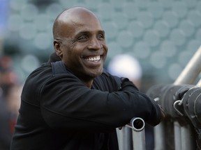 Former baseball player Barry Bonds.  (AP Photo/Jeff Chiu, File)