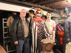 Harry Riley with some of the wax criminal figures now for sale online from what was the Criminal Hall of Fame in Niagara Falls Saturday February 20, 2016. Andrea Tingey, Special to Postmedia