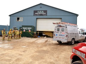 West Perth firefighters and Perth EMS responded early Monday, Feb. 22, 2016 to Ontario Steel Solutions, a welding and manufacturing shop located at 21 Arthur St., S. in Mitchell, after at least two people were found unresponsive allegedly due to carbon monoxide exposure. West Perth fire chief Bill Hunter said the Ministry of Labour has been called to investigate.