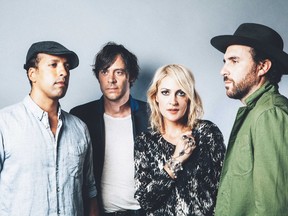 (L-R) Metric's Joshua Winstead, Joules Scott-Key, Emily Haines and James Shaw.