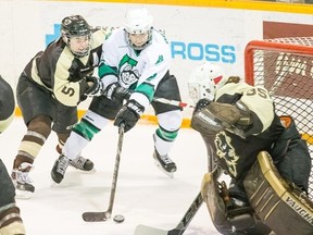 It began Sunday night and didn't end until Monday at 12:01 a.m., but the University of Manitoba Bisons women's hockey team prevailed in what was the longest game in Canada West history.

http://www.gobisons.ca