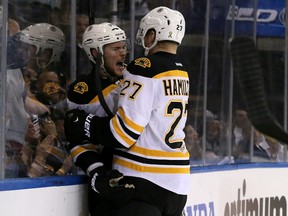 The Bruins were able to draft forward Tyler Seguin (left) and defenceman Dougie Hamilton (right) in a trade with the Maple leafs for Phil Kessel. (Bruce Bennett/Getty Images/AFP/Files)