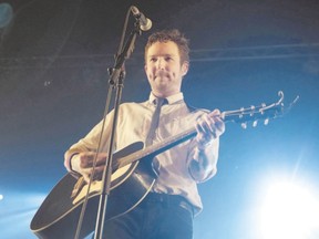 Frank Turner loves the achievement of winning over an audience while performing as the opening act. But on Tuesday, he?s the solo show at the London Music Hall. (Miroslav Menschenkind/WENN.com)