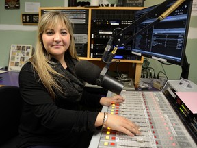 Morning host Ashley Papadamou is one of 300 volunteers at Western University?s radio station CHRW-FM. She?s tried several aspects of the business to get ready for a journalism career. (MORRIS LAMONT, The London Free Press)