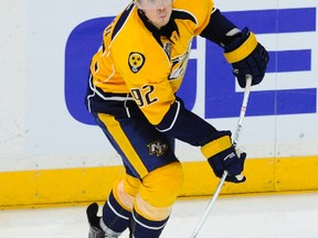 Nashville Predators forward Ryan Johansen. (CHRISTOPHER HANEWINCKEL/USA TODAY Sports)