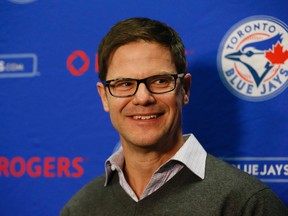 Blue Jays GM Ross Atkins spoke Tuesday at spring training about Jose Bautista's comments and a trade rumour involving Michael Saunders. (Stan Behal/Toronto Sun)