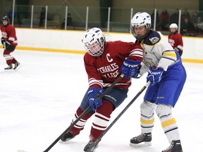 The College Notre Dame Alouettes took a 1-0 lead in the Division I girls hockey best-of-three championship final series contested at Carmichael Arena on Monday. Game 2 of the series is set for Tuesday at 3:30 p.m. at Carmichael.