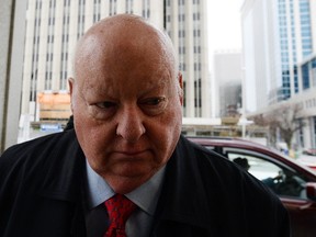 Sen. Mike Duffy, a former member of the Conservative caucus, arrives to court in Ottawa on Tuesday, Feb. 23, 2016. THE CANADIAN PRESS/Sean Kilpatrick