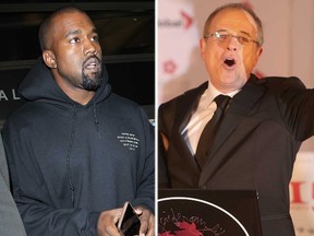 Kanye West and Bob Ezrin. (WENN/Postmedia files)