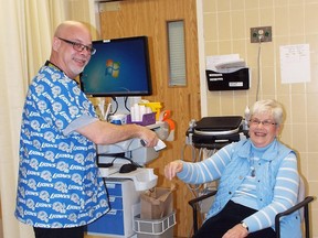 TDMH nurse Will Taylor uses Closed Loop Medication Administration in the hospital Emergency Department. TDMH is one of the first hospitals in the region to use this more secure process to administer medications in the Emergency Department.