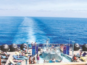 Serenity now at Carnival Pride?s adults-only retreat offering peace, sea breezes, swaying hammocks, hot tubs and a pool. (BARB FOX, Special to Postmedia News)