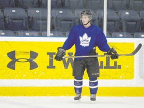 London Nationals forward John Warren, a candidate to win the conference scoring title, has had his season derailed by concussions. (File photo)