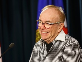 Michael Phair's appointment as the Chair of the University of Alberta's Board of Governors is announced during a press conference by Marlin Schmidt, Alberta's Minister of Advanced Education, at the Alberta Legislature in Edmonton, Alta., on Thursday February 25, 2016. Photo by Ian Kucerak