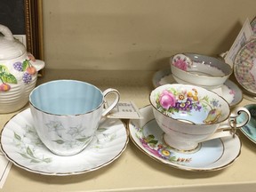 Vintage tea cups are one of many treasures available from Of Things Past, one of Toronto's first consignment stores now celebrating its 20th year.