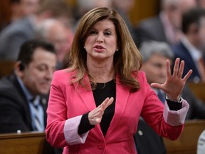 Interim Opposition Leader Rona Ambrose asks a question during Question Period in the House of Commons on Parliament Hill in Ottawa, on Wednesday, Feb.24, 2016. THE CANADIAN PRESS/Adrian Wyld