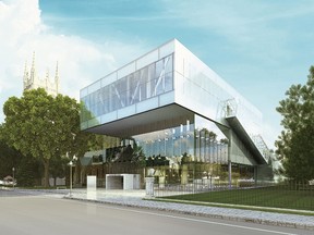 An artist's rendition of the new Pierre Lassonde pavilion is shown in a handout. The pavilion will open June 24 at Quebec City's Musee national des beaux-arts du Quebec. THE CANADIAN PRESS/HO