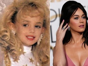 A combination photo of JonBenet Ramsey and Katy Perry (Reuters)