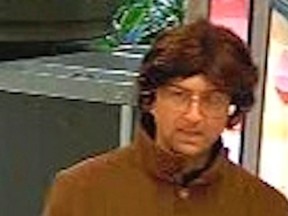 Investigators need help identifying a man who is suspected of robbing two banks in Toronto and a third in Cobourg. PHOTO COURTESY OF TORONTO POLICE