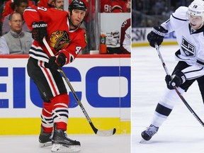 The Blackhawks and Kings traded defencemen on Friday, Feb. 26, 2016. Chicago acquired Christian Ehrhoff from Los Angeles for Rob Scuderi. (Dennis Wierzbicki/Kelley L Cox/USA TODAY Sports)