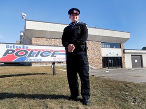 Emily Mountney-Lessard/The Intelligencer
Belleville Police Service Auxiliary Constable Paul Robichaud is shown here on Friday at the Belleville Police Service station. He's been part of the auxiliary since 2008.